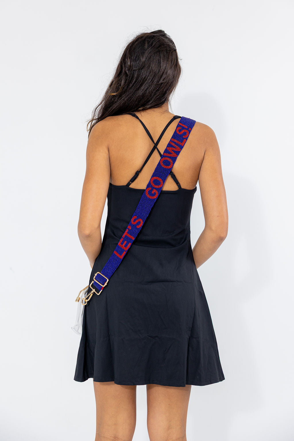 Beaded Purse Strap & Stadium Bag - FAU - Let's Go Owls