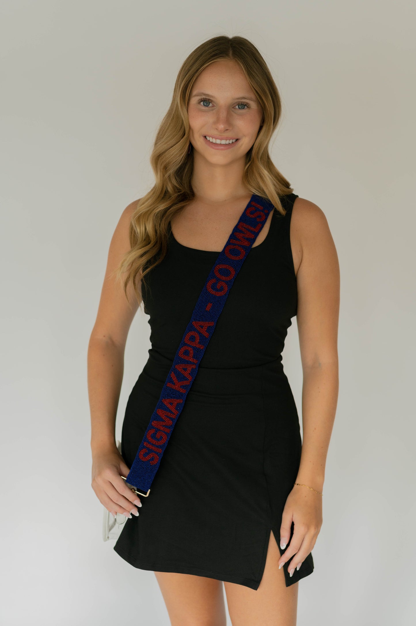 Beaded Purse Strap & Stadium Bag - FAU - Sigma Kappa