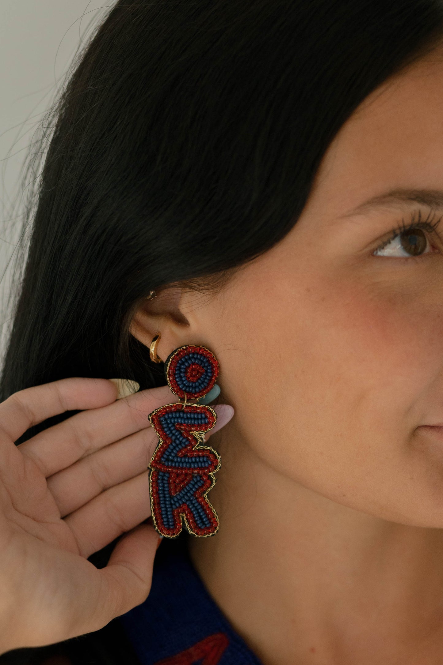 Beaded Earrings - FAU - Sigma Kappa