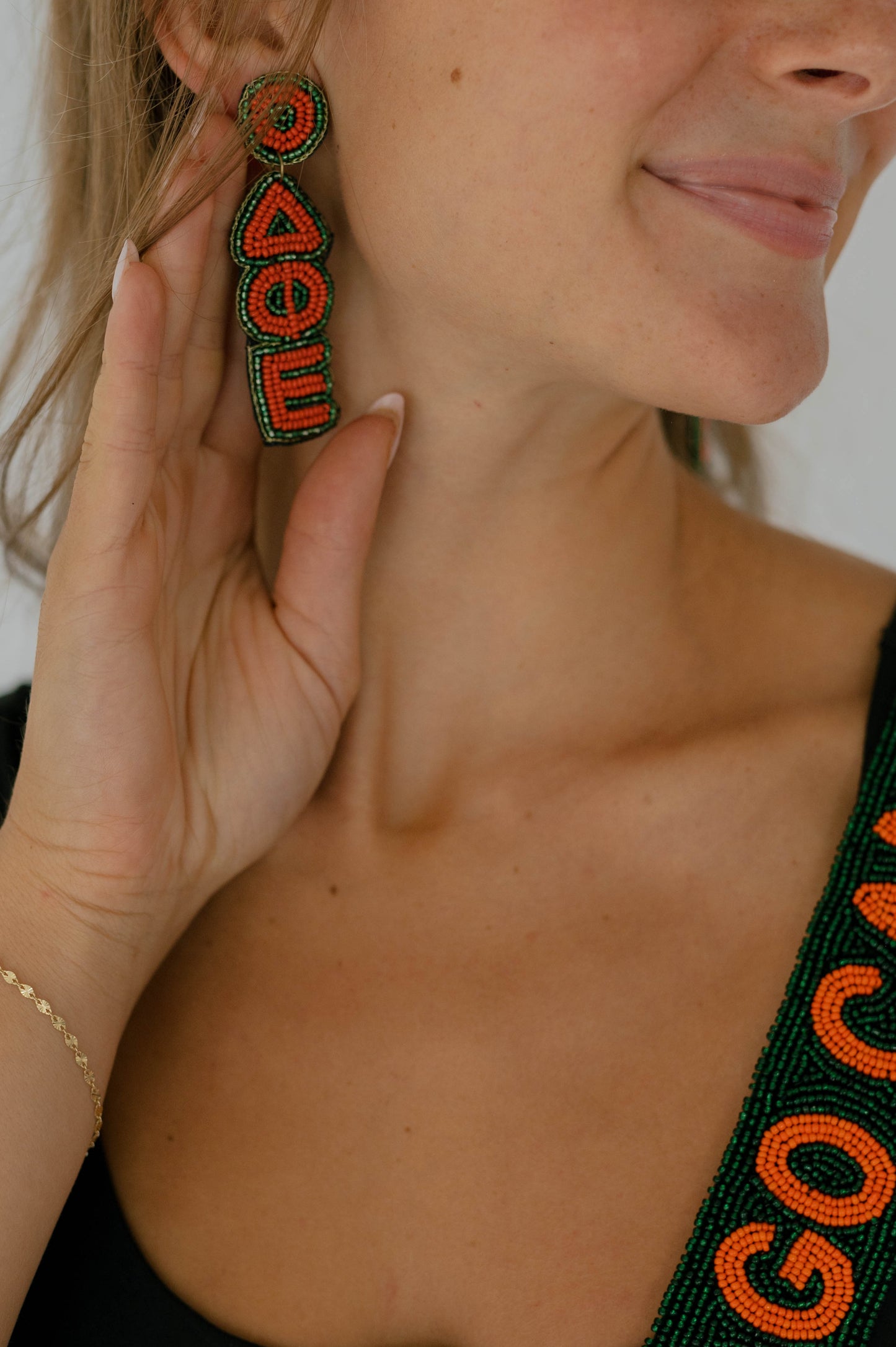 UM-Delta Phi Epsilon - Earrings