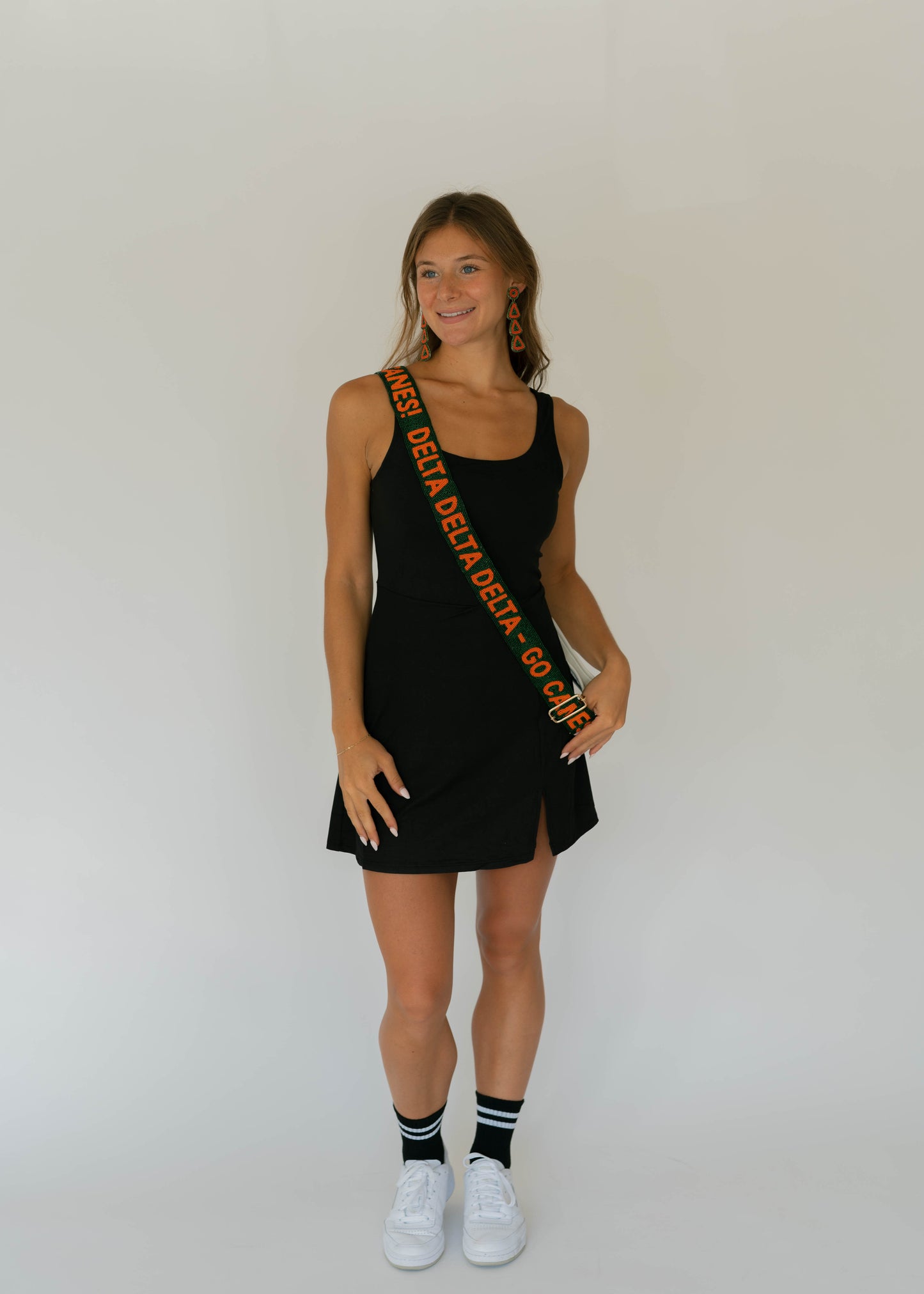 Beaded Purse Strap & Clear Stadium Bag - UM- Delta Delta Delta