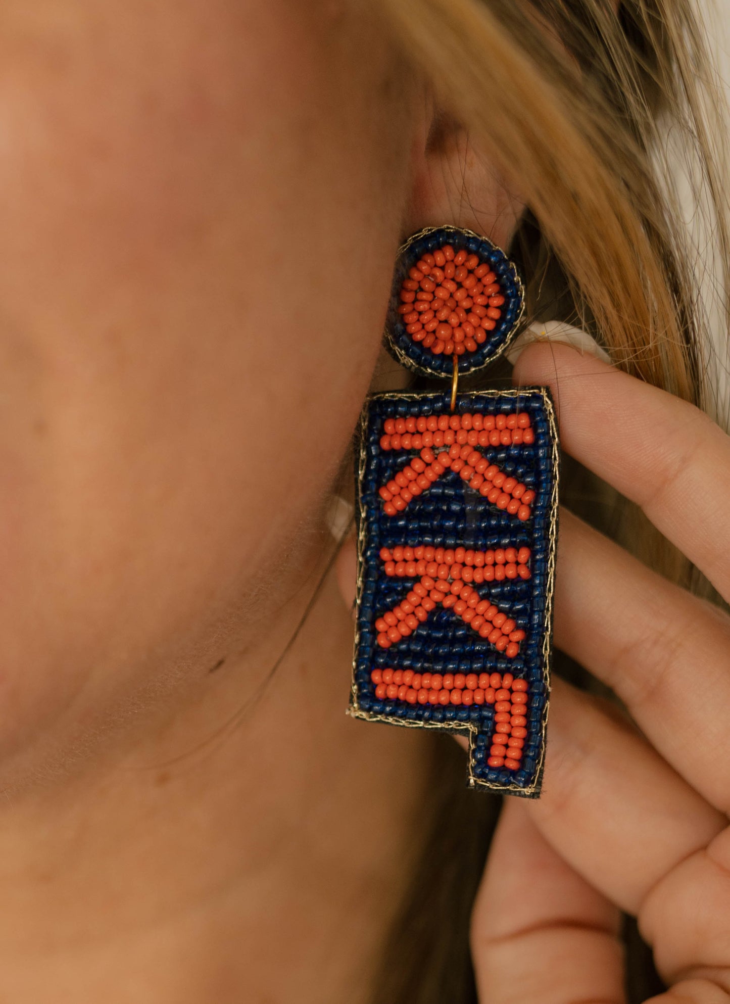 AUBURN-Kappa Kappa Gamma-Earrings