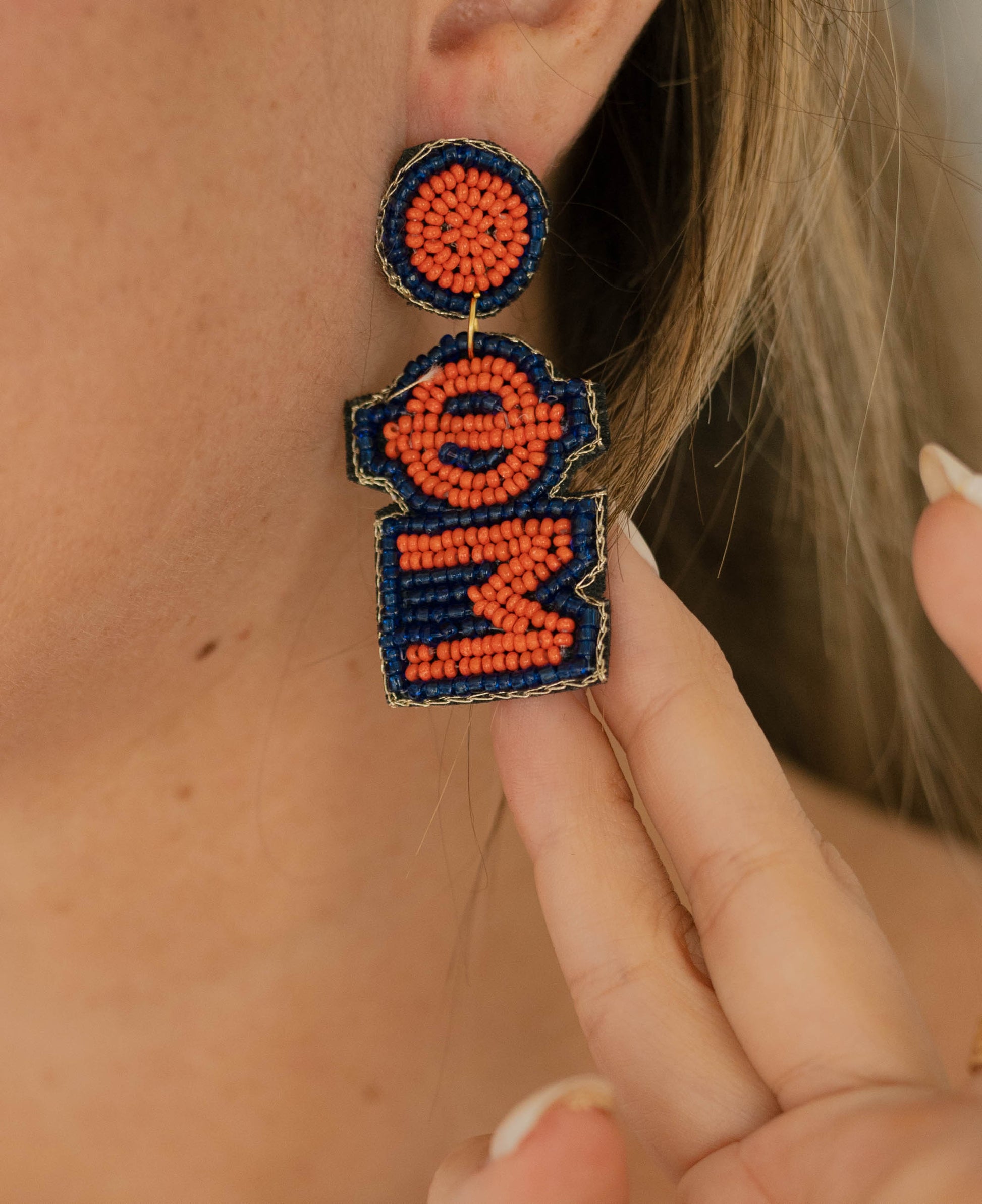AUBURN-Phi Mu - Earrings