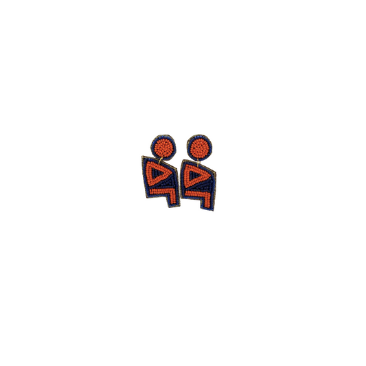 Beaded Earrings- Auburn - Delta Gamma