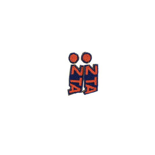 Beaded Earrings- Auburn - ZTA