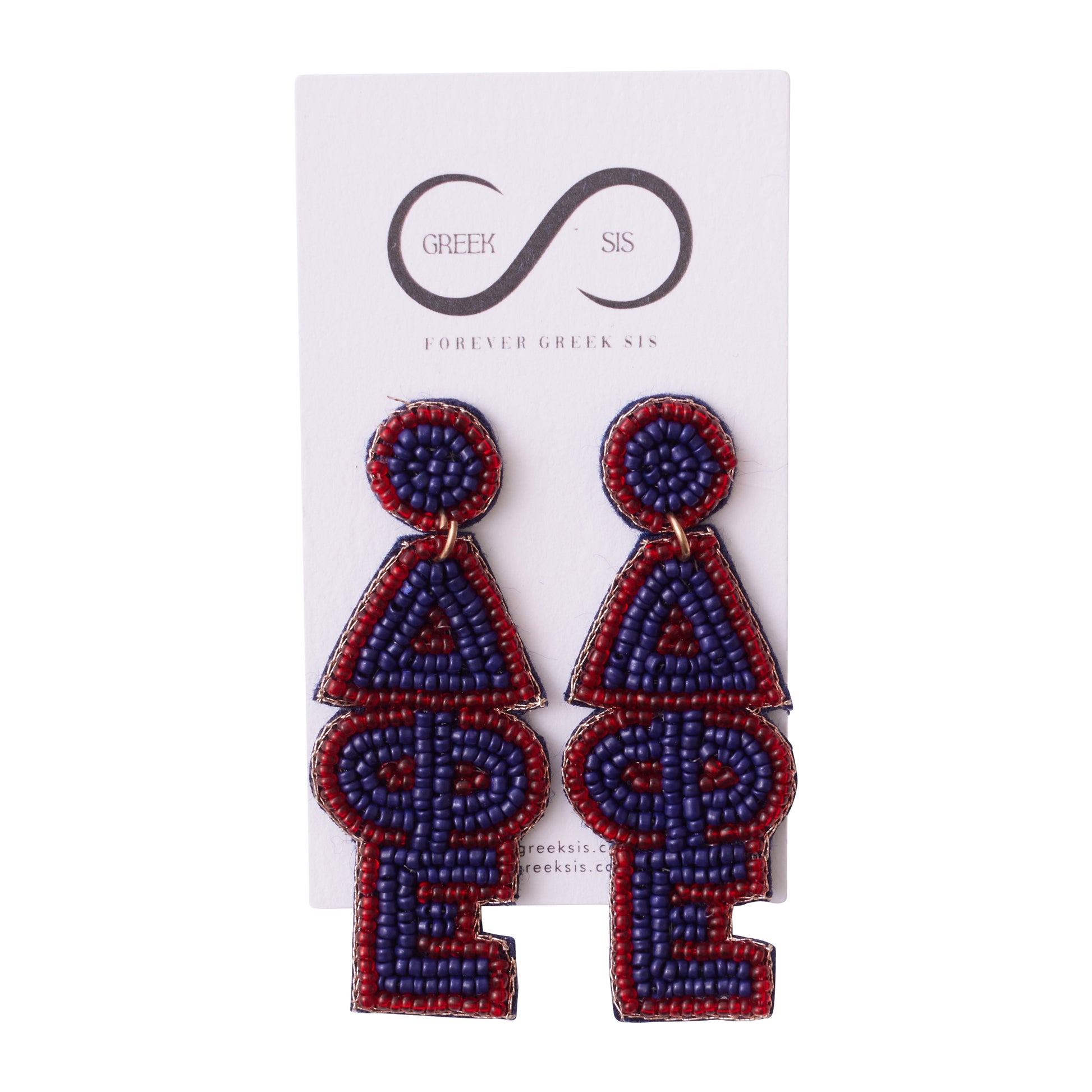 Greek-Sis-Delta-Phi-Epsilon-FAU-Earrings