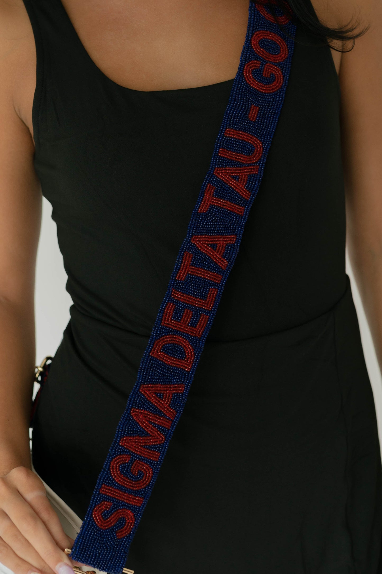 Beaded Purse Strap & Stadium Bag - FAU - Sigma Delta Tau