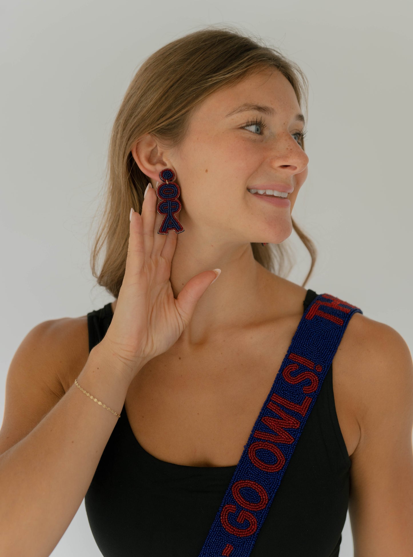 Beaded Earrings- FAU - Theta Phi Alpha