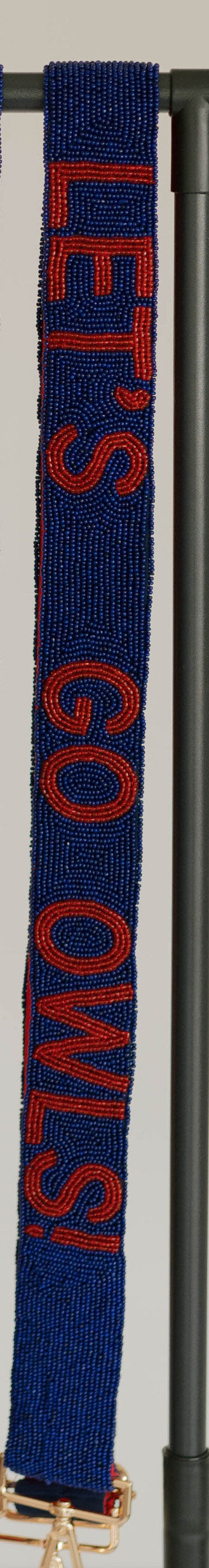 Beaded Purse Strap & Stadium Bag - FAU - Let's Go Owls