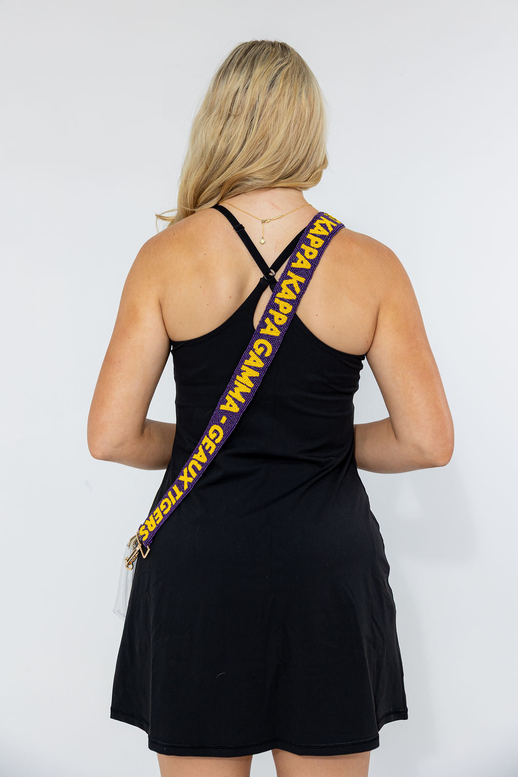 LSU-Kappa Kappa Gamma-Purse Strap-Back