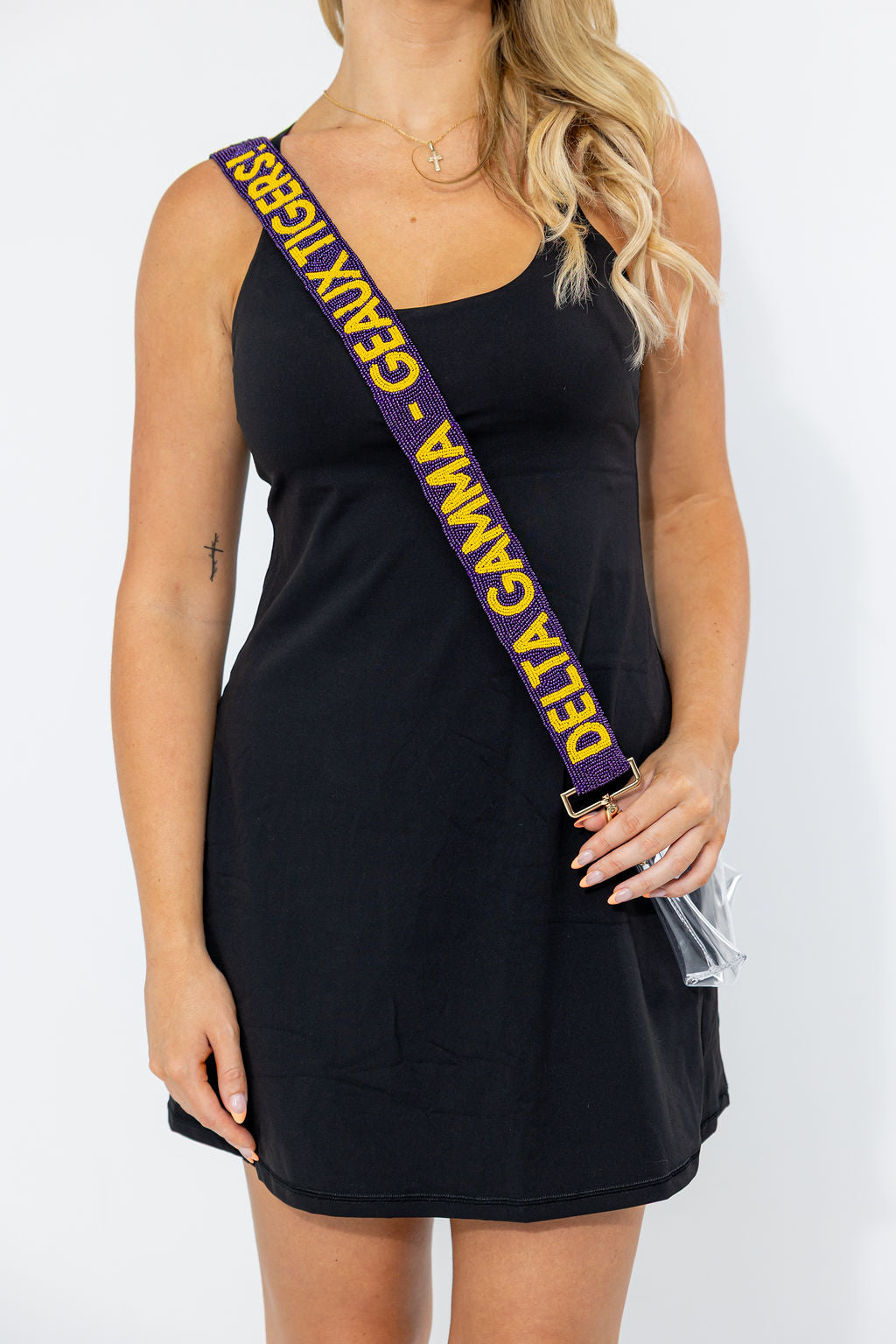 LSU- Tigers-Delta Gamma - Purse -Strap-2