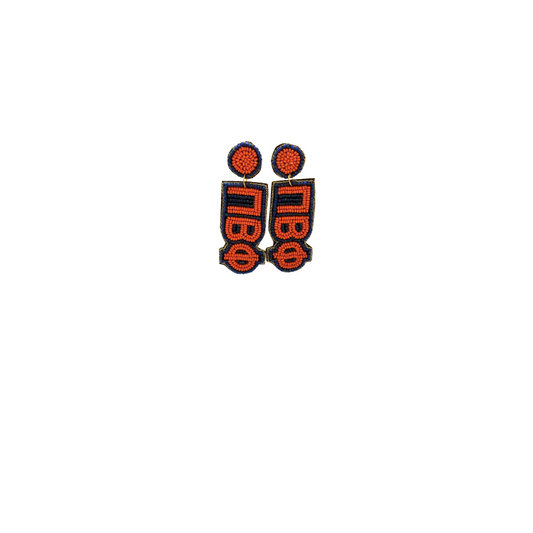 Beaded Earrings- Auburn - Pi Beta Phi