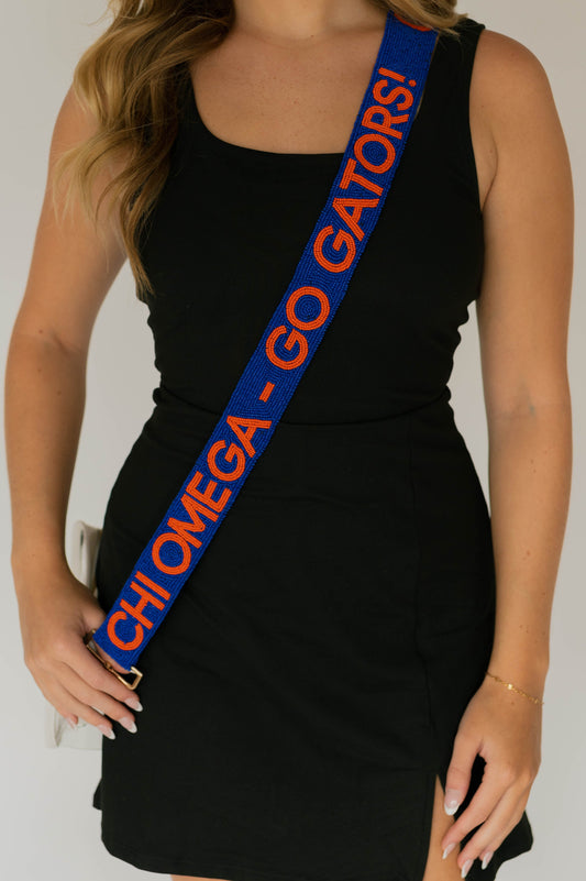 UF-Chi Omega - Beaded Purse Strap