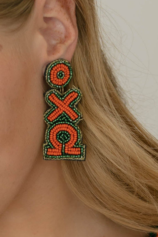 UM-Chi Omega-Earrings