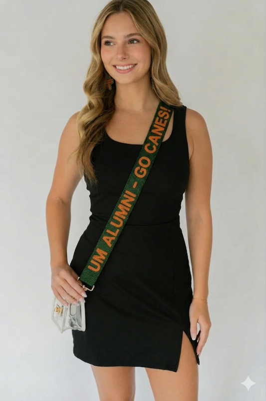 UM Alumni Purse Strap - Go Canes - Forever Greek Sis